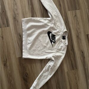 Nike Cream Pullover with Black Swoosh